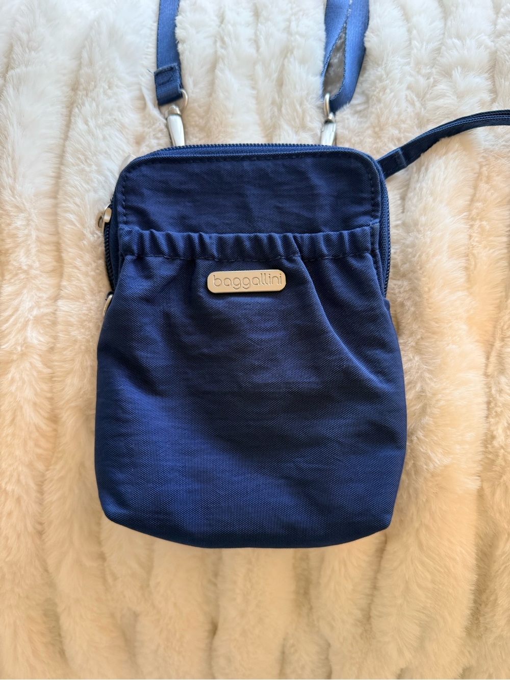 Baggallini Navy Blue Compact Crossbody Bag